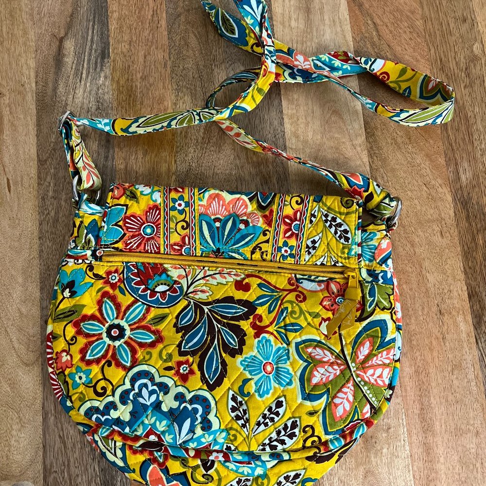 Vera Bradley Bali Gold Crossbody Satchel